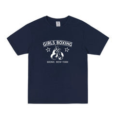 Friends Girls Boxing Print Cotton T-shirt