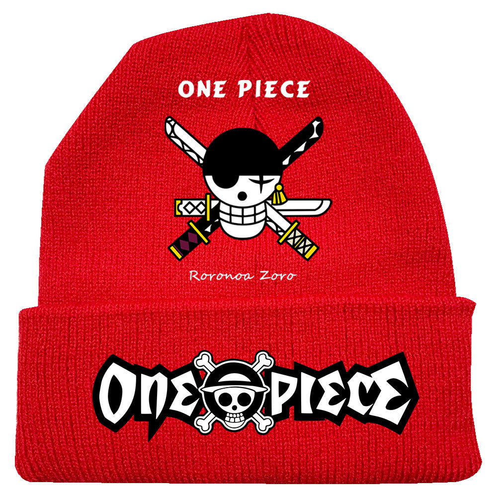 Trendy Luffy Print Knitted Hat