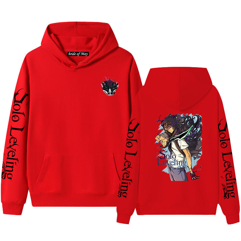 Trendy Anime Graphic Print Hoodie