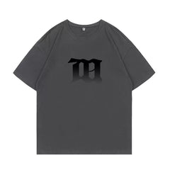 JIWOO‌ Versatile Round Neck Cotton T-shirt