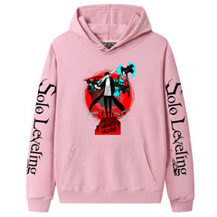 Unisex Anime Pattern Printed Pullover Hoodie