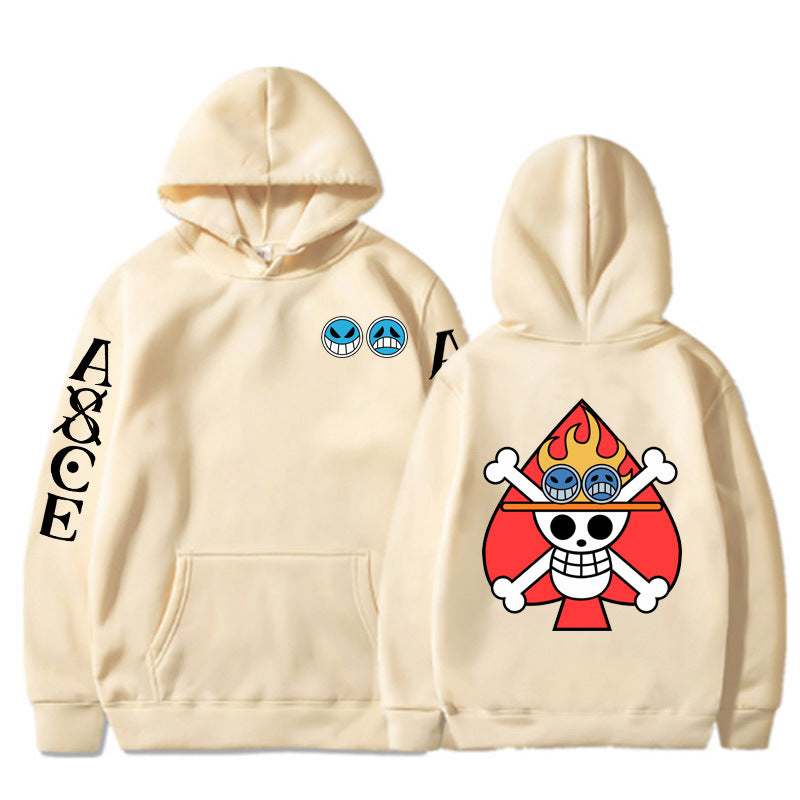 Unisex Portgas D. Ace Cosplay Relaxed Hoodie