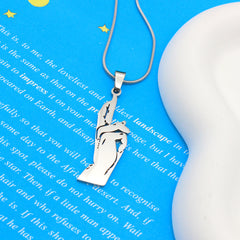 Creative Gojo Gesture Stainless Steel Necklace