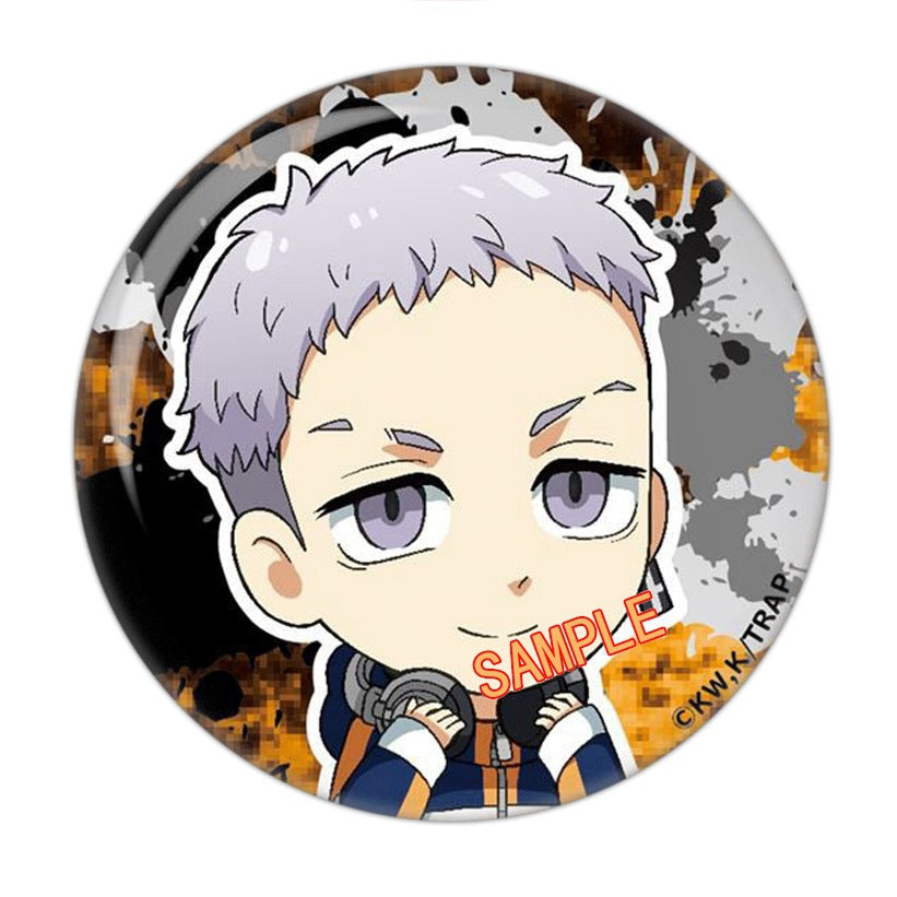Cute Anime Round Badge