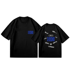 KARMA Album Logo Print Crew Neck T-Shirt