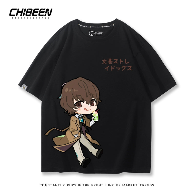 Versatile Dazai Anime Short Sleeve Summer T-Shirt