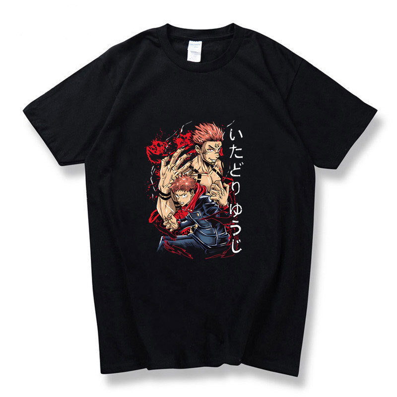 Unisex Anime Graphic Leisure Sports Cotton T-shirt