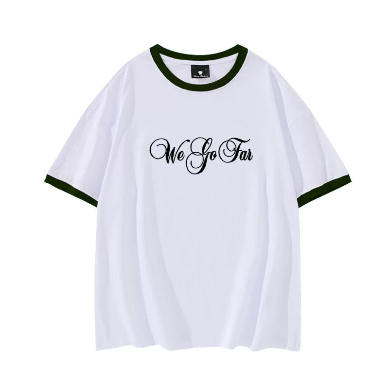 YUSHI Same Style Cotton Short-sleeved T-shirt