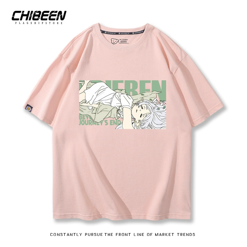 Unisex Anime Cotton Short Sleeve T-Shirt