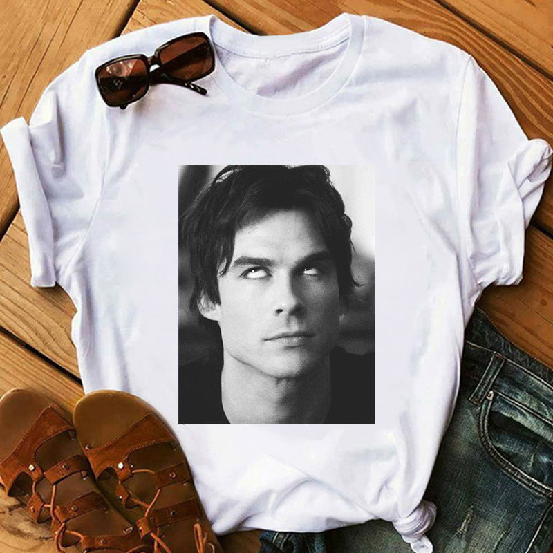 Women's TVD Print Summer Loose T-shirt