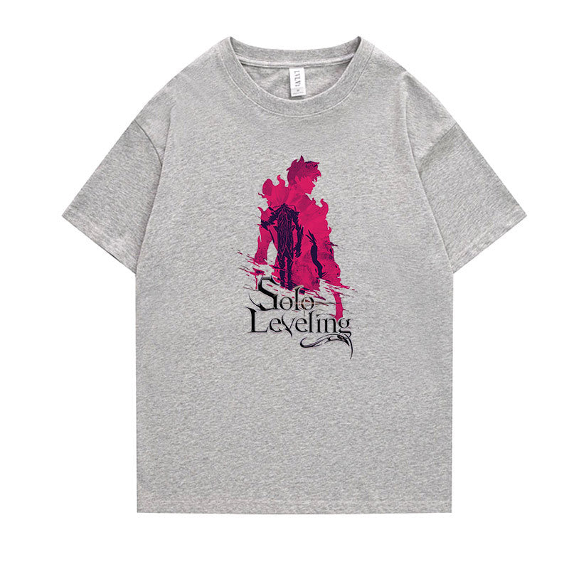 Cool Anime Print Short-sleeved T-shirt