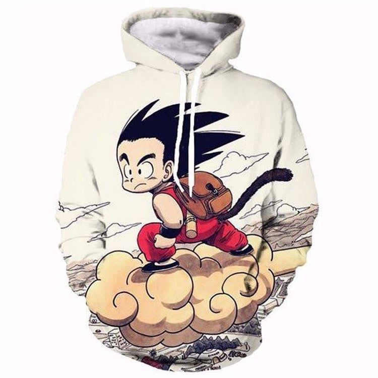 Unisex Anime Goku Digital Print Sports Hoodie