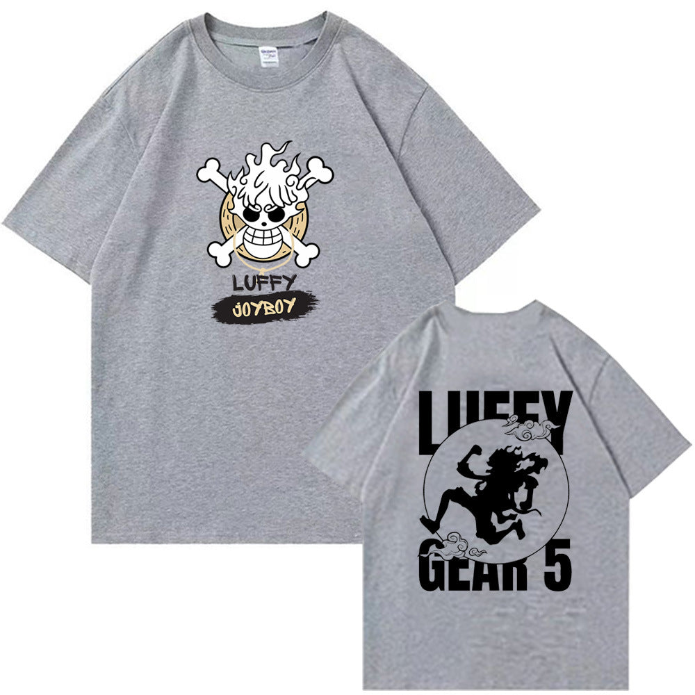 Unisex Luffy Gear 5 Loose Short-sleeved T-shirt