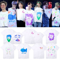 Unisex Kpop Graffiti Short-sleeved T-shirt