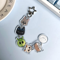 KPOP Cartoon Acrylic String of Keychain