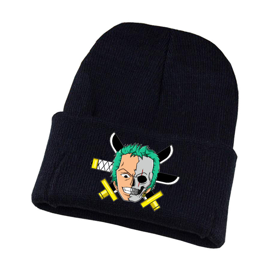 Leisure Anime Print Knitted Hat