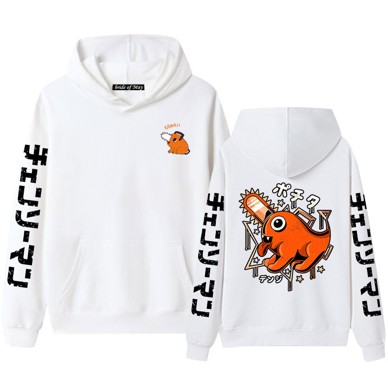 Unisex Pochita Anime Graphic Print Hoodie
