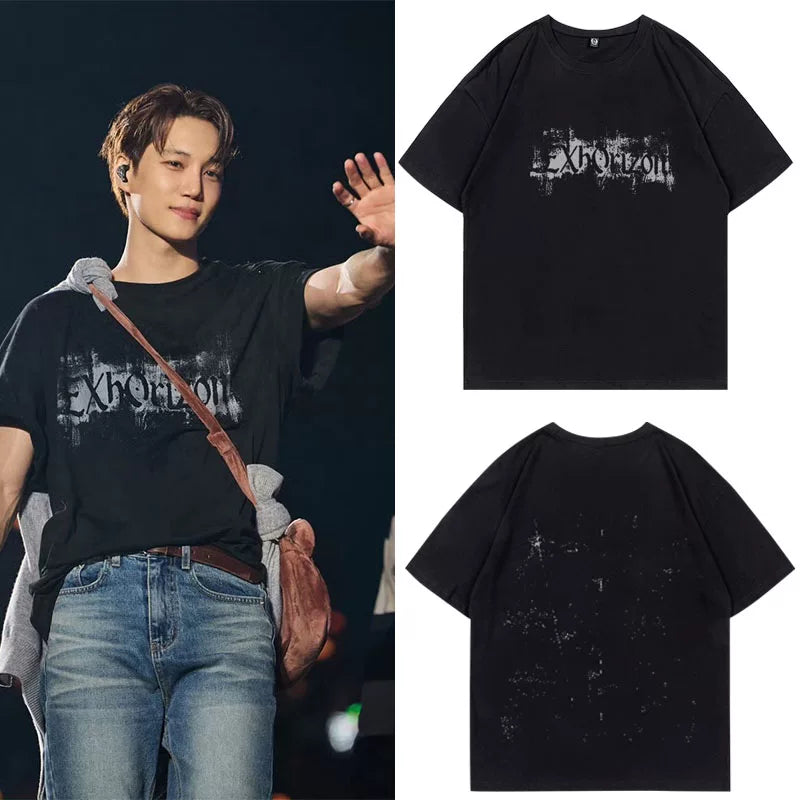PLANET6EXhOrizon Concert Cotton Short-sleeved T-shirt