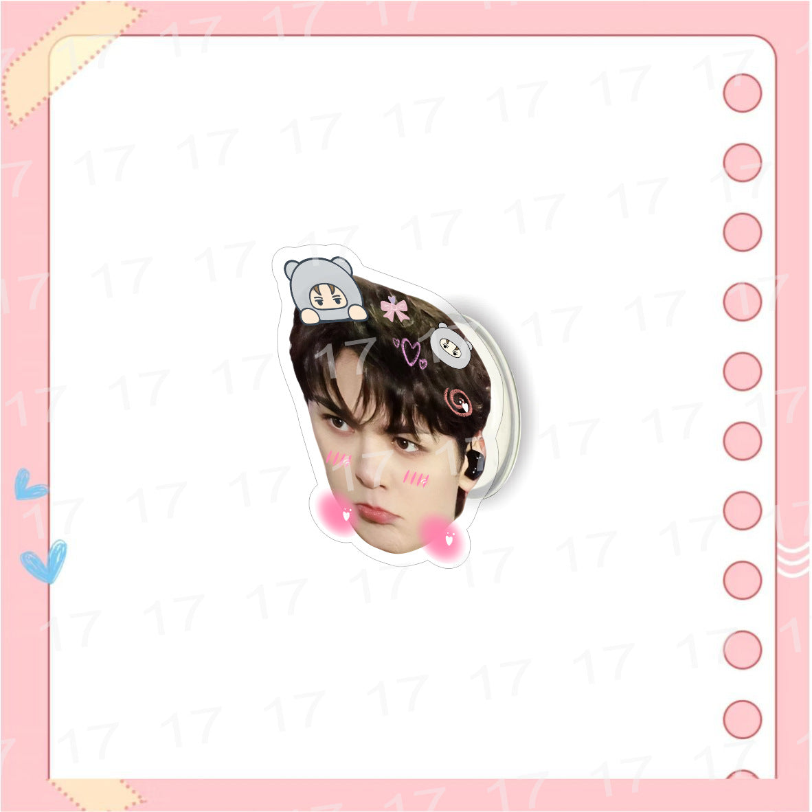 Cute Kpop Acrylic Phone Retractable Bracket