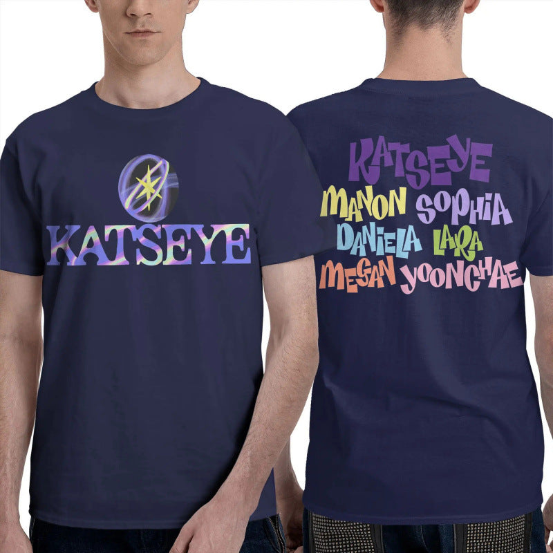 Casual Kpop Katseye Gabriela Logo T-Shirt