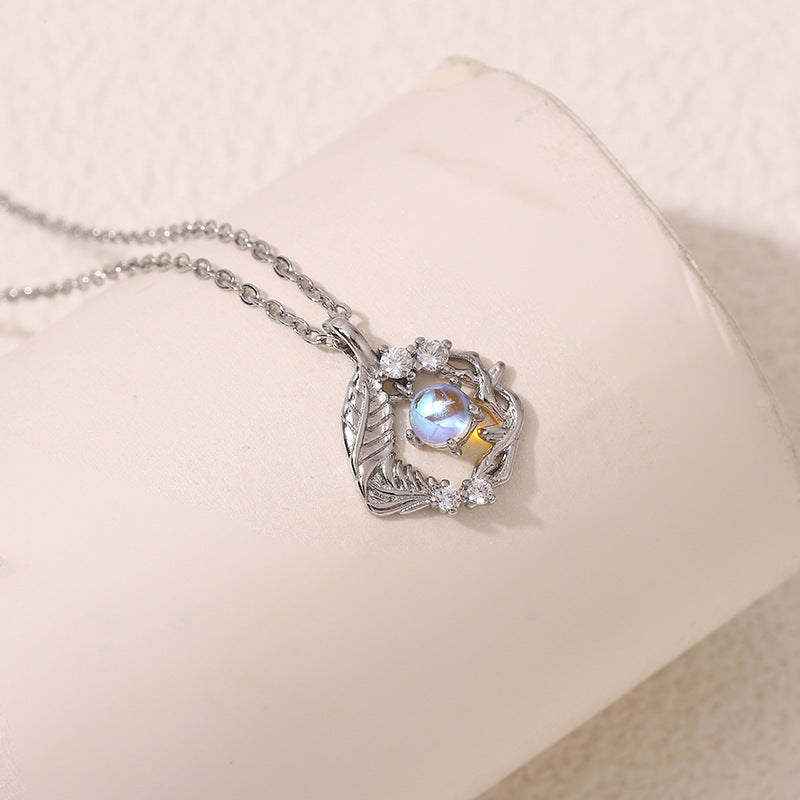 Star and Moon Pendant Necklace