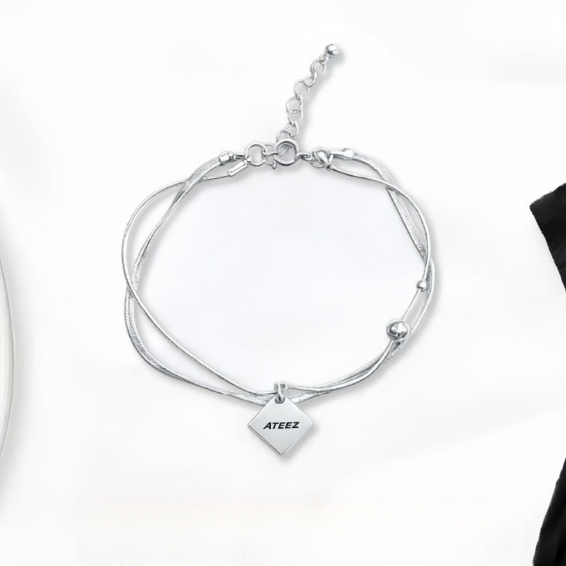 ATE LOGO Pendant Bracelet