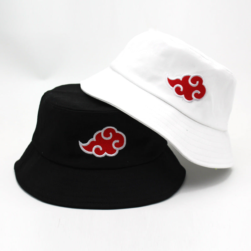 Casual Anime Cloud Embroidery Bucket Hat