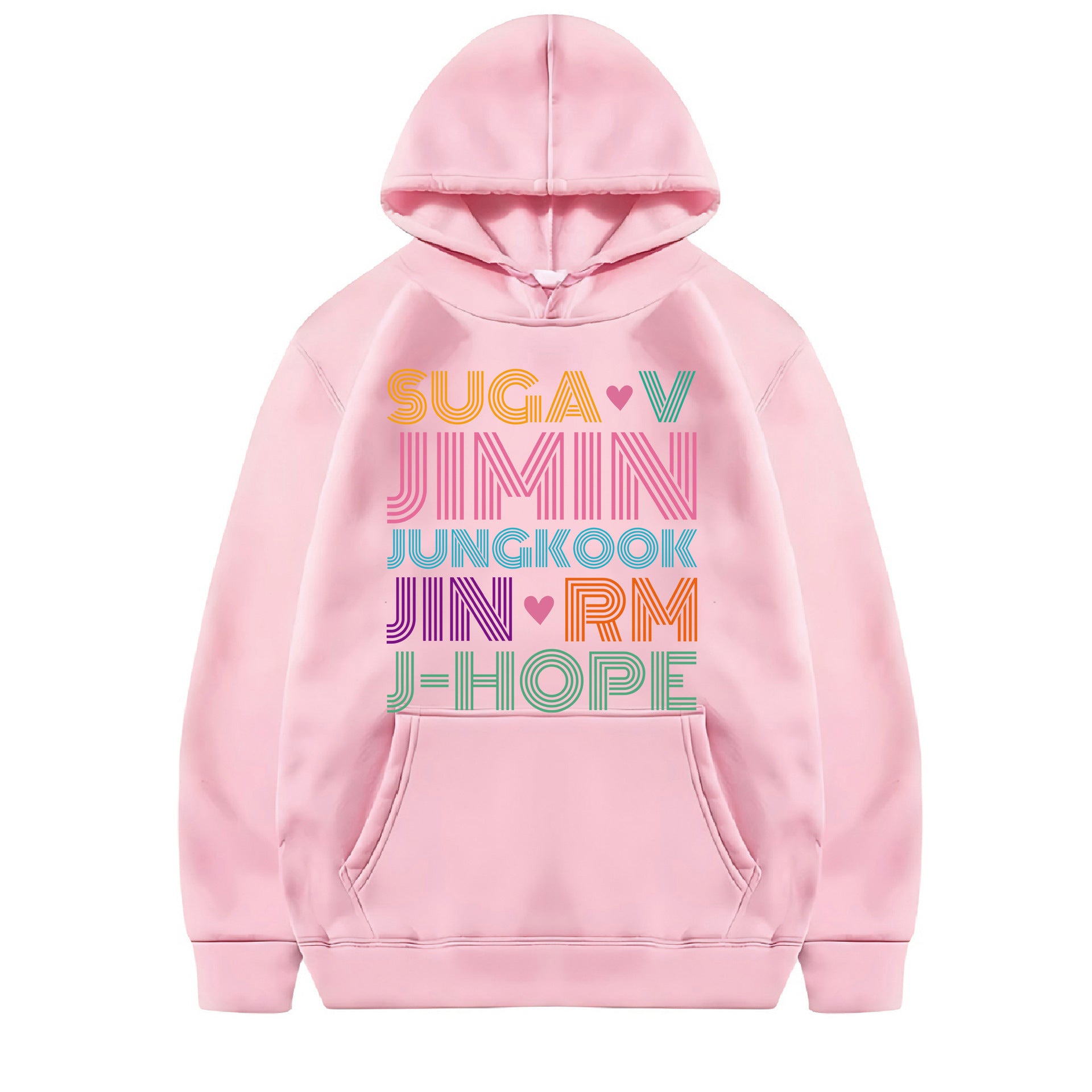 Casual SUGA JIMIN Printed Pullover Hoodie
