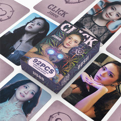 92PCS JISOO Single CLICK Photo Card Sticker