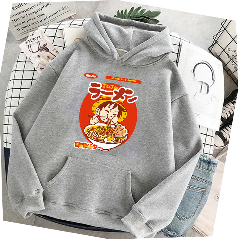 Unisex Creative Luffy Printed Casual Hoodie