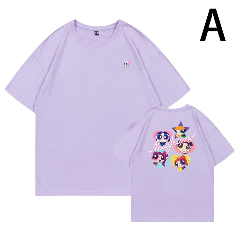 HANNI DANIELLE Cartoon Short-sleeved T-shirt