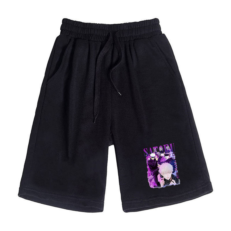 Casual Men's Anime Print Sports Shorts