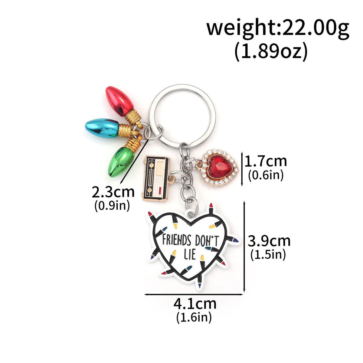 FRIENDS DON'T LIE Keychain Pendant
