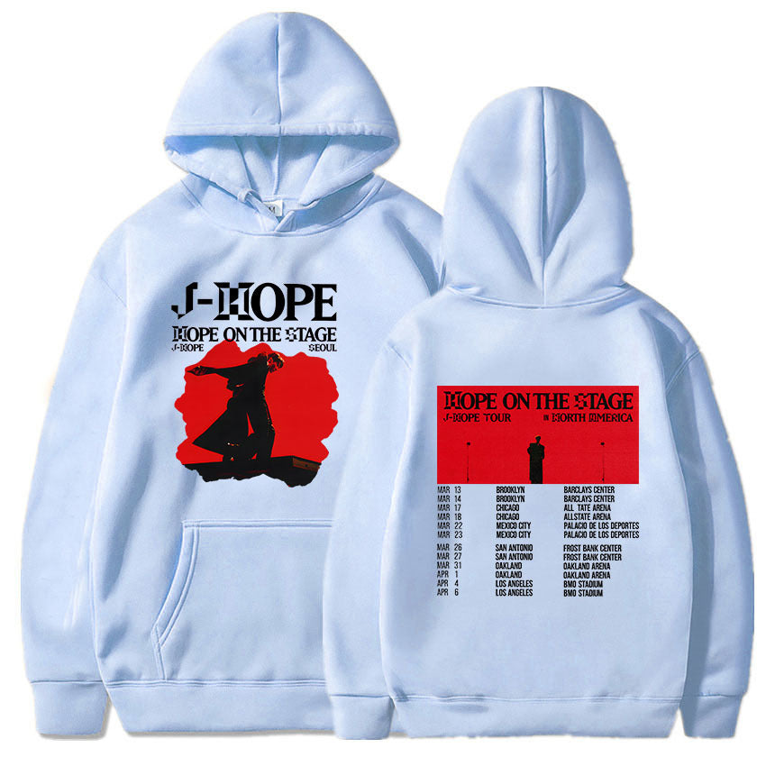 Unisex Kpop J-Hope Print Loose Hoodie
