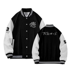 TWS Album TryWithUs Stand-up Collar Baseball Coat