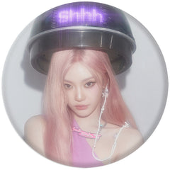 AE "KISS N TELL" Badge Mirror Keychain