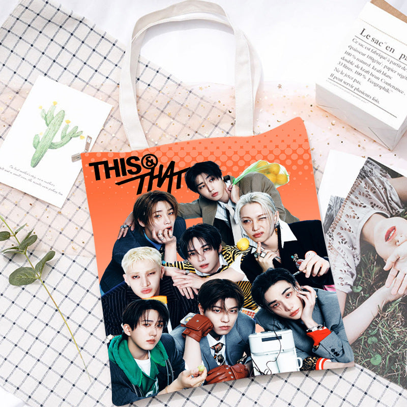 SKZ Album < THIS & THAT > Canvas Tote Bag