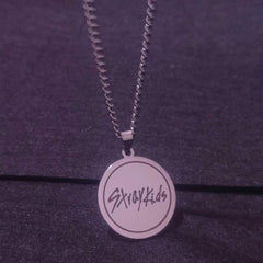 Chic Kpop Fashion LOGO Stainless Steel Tag Necklace