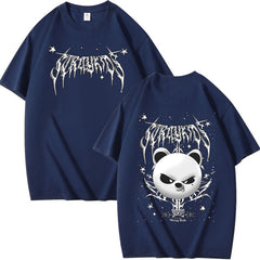 Unisex Kpop Evil Jiniret Print Short Sleeve T-shirt