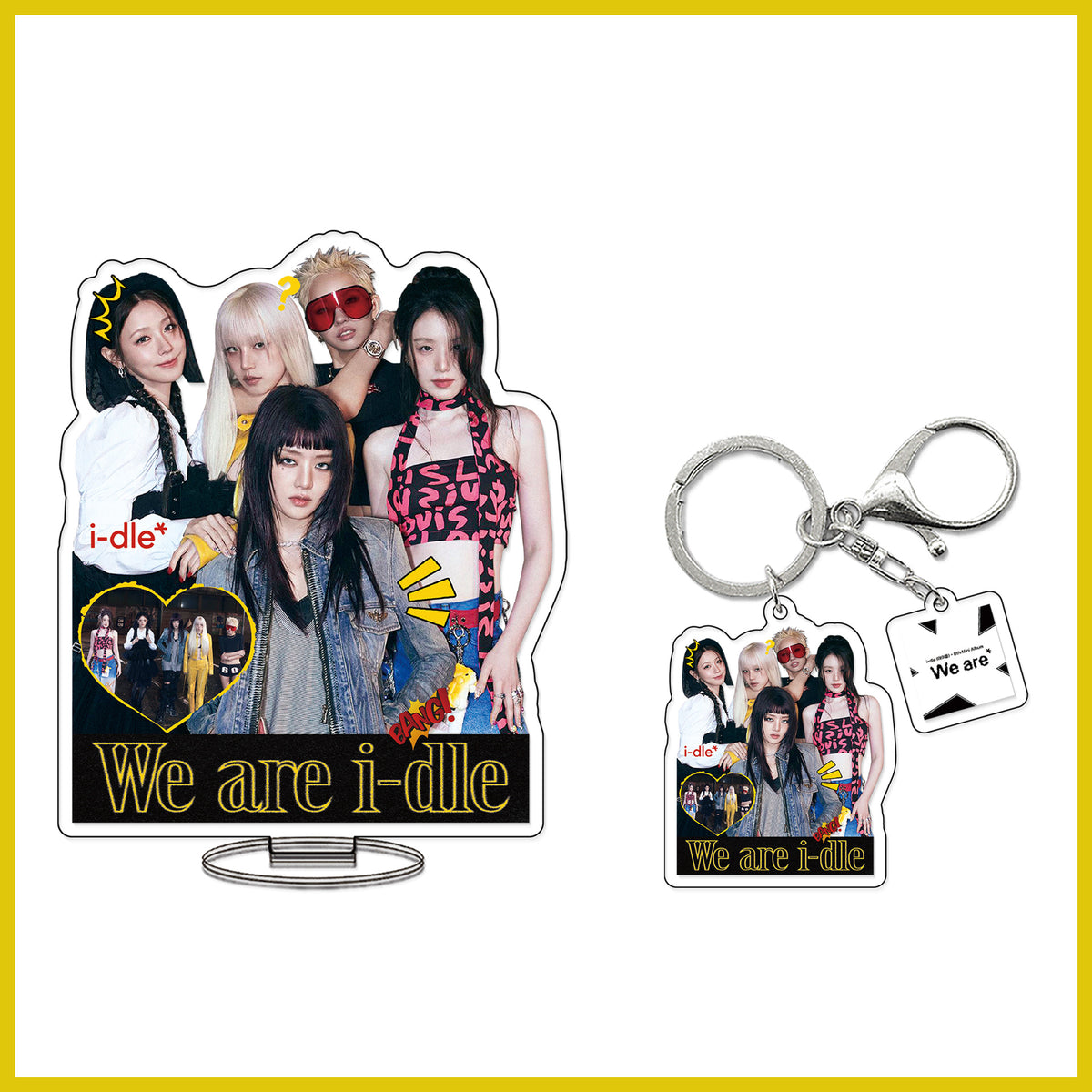 IDLE "We Are" Keychain Acrylic Ornament