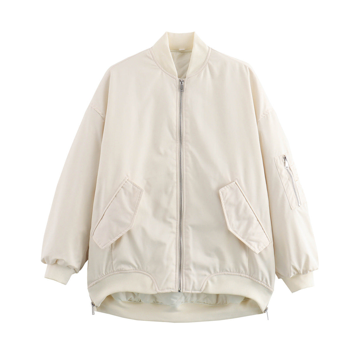 Women's Loose Zipper Flight Cotton Jacket