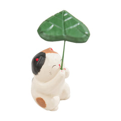 Praying Cat Frog Wooden Craft Ornament