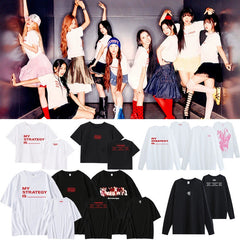KPOP Album STRATEGY Print Round Neck T-shirt