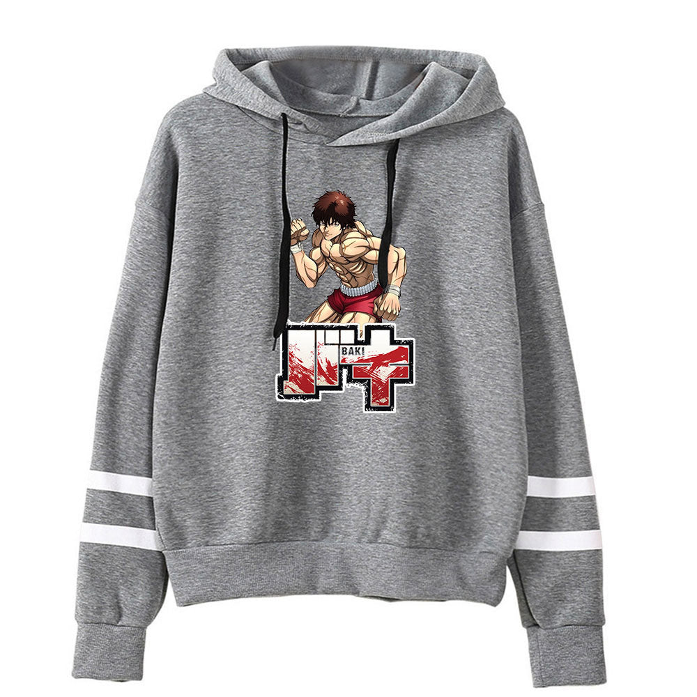 Casual Anime Graphic Print Loose Hoodie