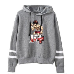 Casual Anime Graphic Print Loose Hoodie