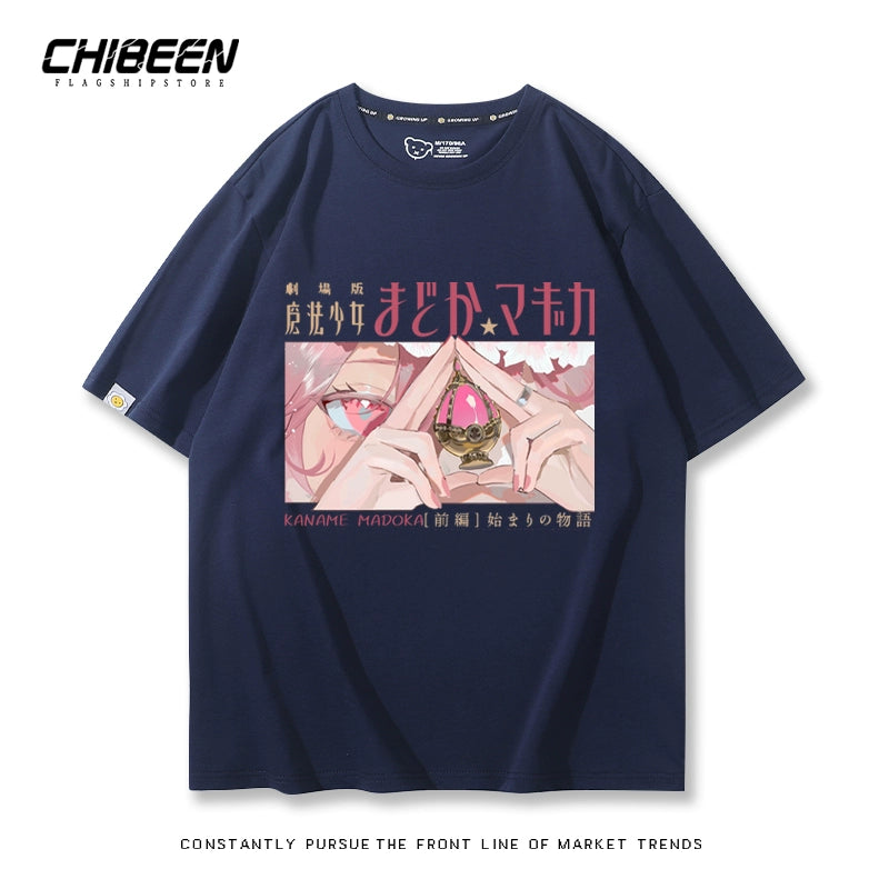 Casual Anime Short-sleeved Cotton Tee