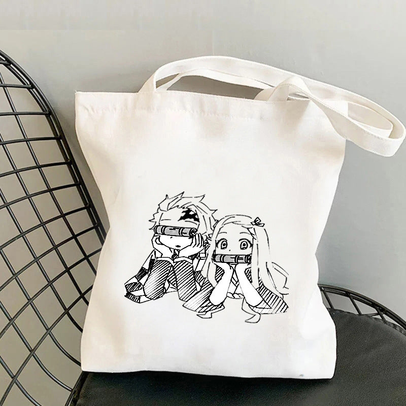 Cute Anime Canvas Handbag