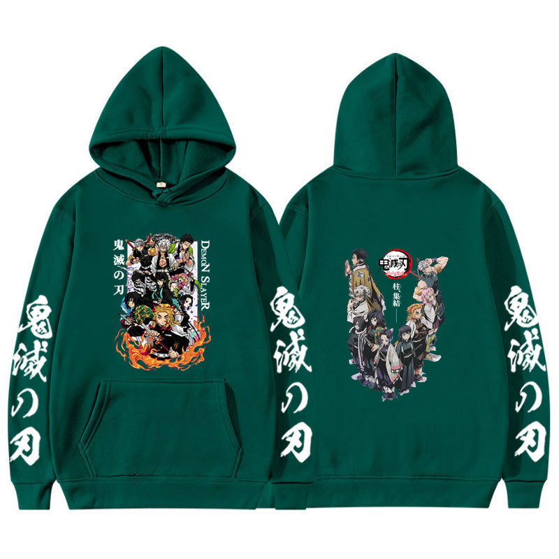 Casual Anime Printed Sports Loose Hoodie