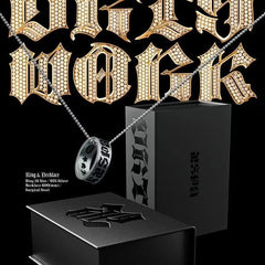 Luxury Girl Group Logo Ring Necklace