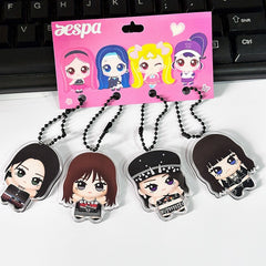 AE Cartoon Doll Acrylic Pendant Accessories Set